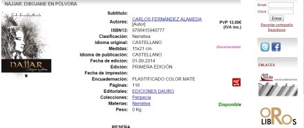 Najjar dibújame en pólvora en dauro.com