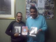 Carlos Fernández-Alameda y Víctor Rodríguez en los estudios de Radio Veritas