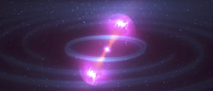 Animation of kilonova created by colliding neutron stars (Image: NASA Goddard/YouTube screengrab